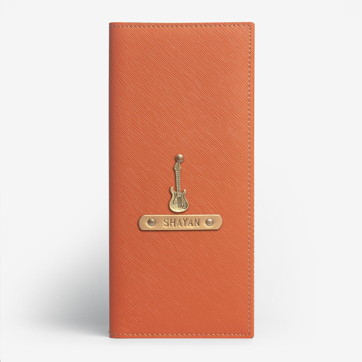 Buy Orange Leather Travel Wallet