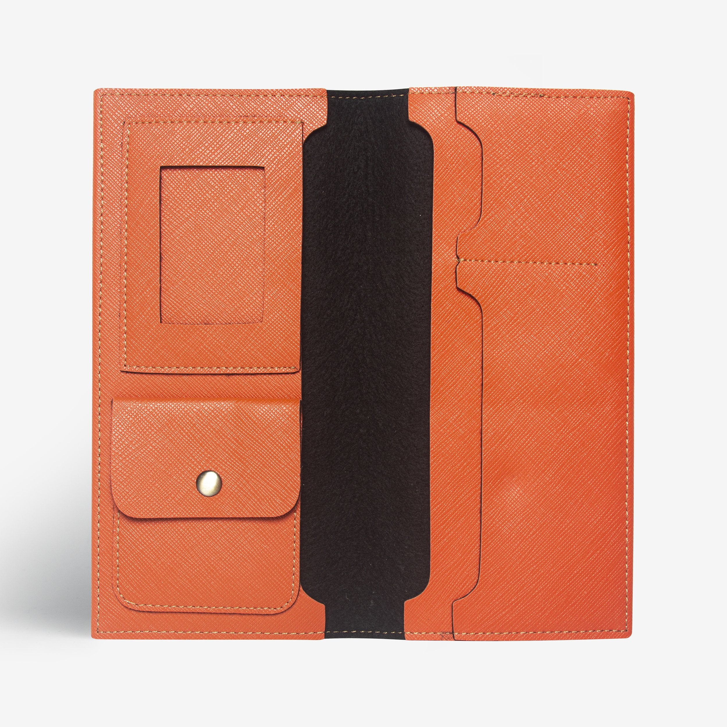 The Messy Corner Travel Wallet Personalized Travel Wallet - Orange
