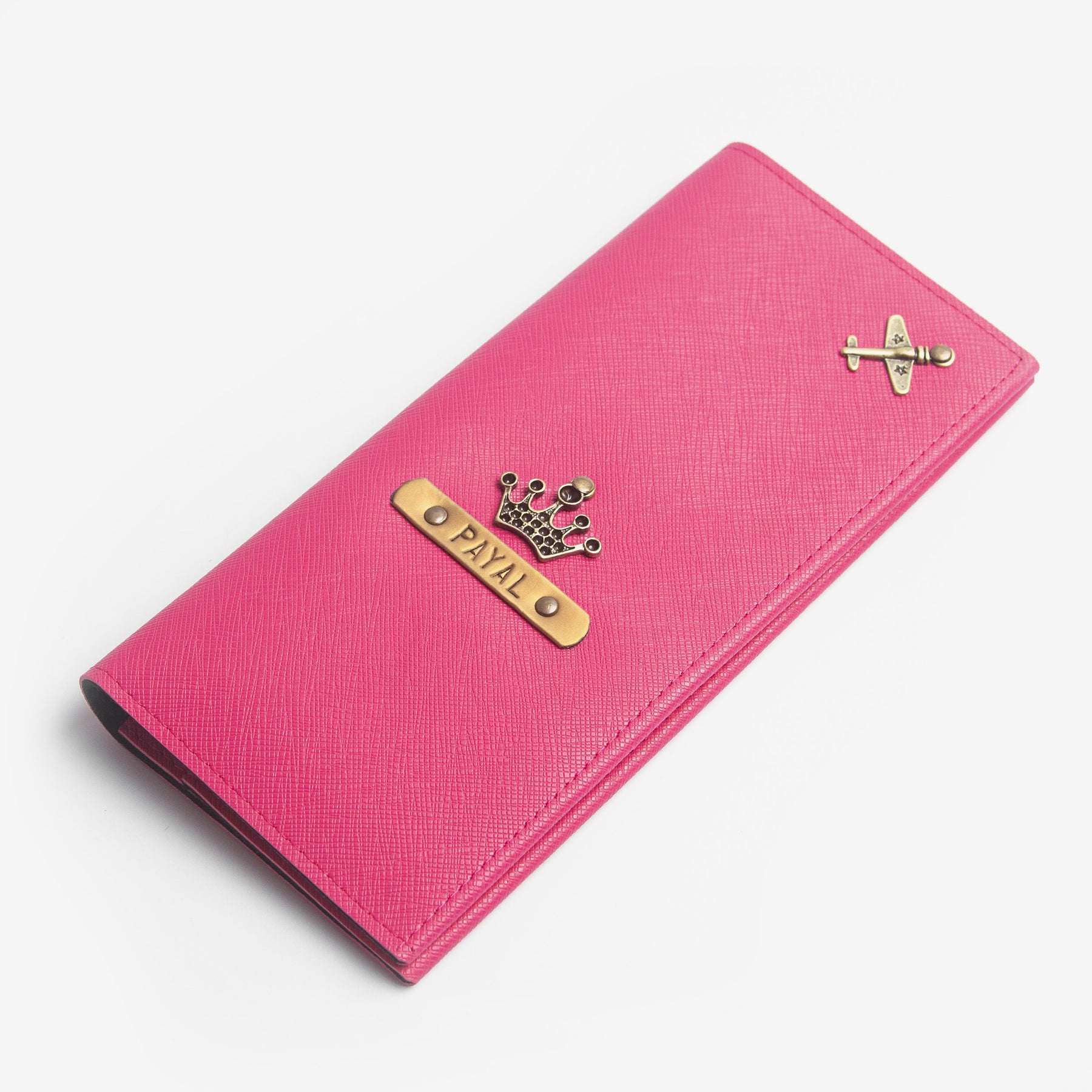 The Messy Corner Travel Wallet Personalized Travel Wallet - Pink