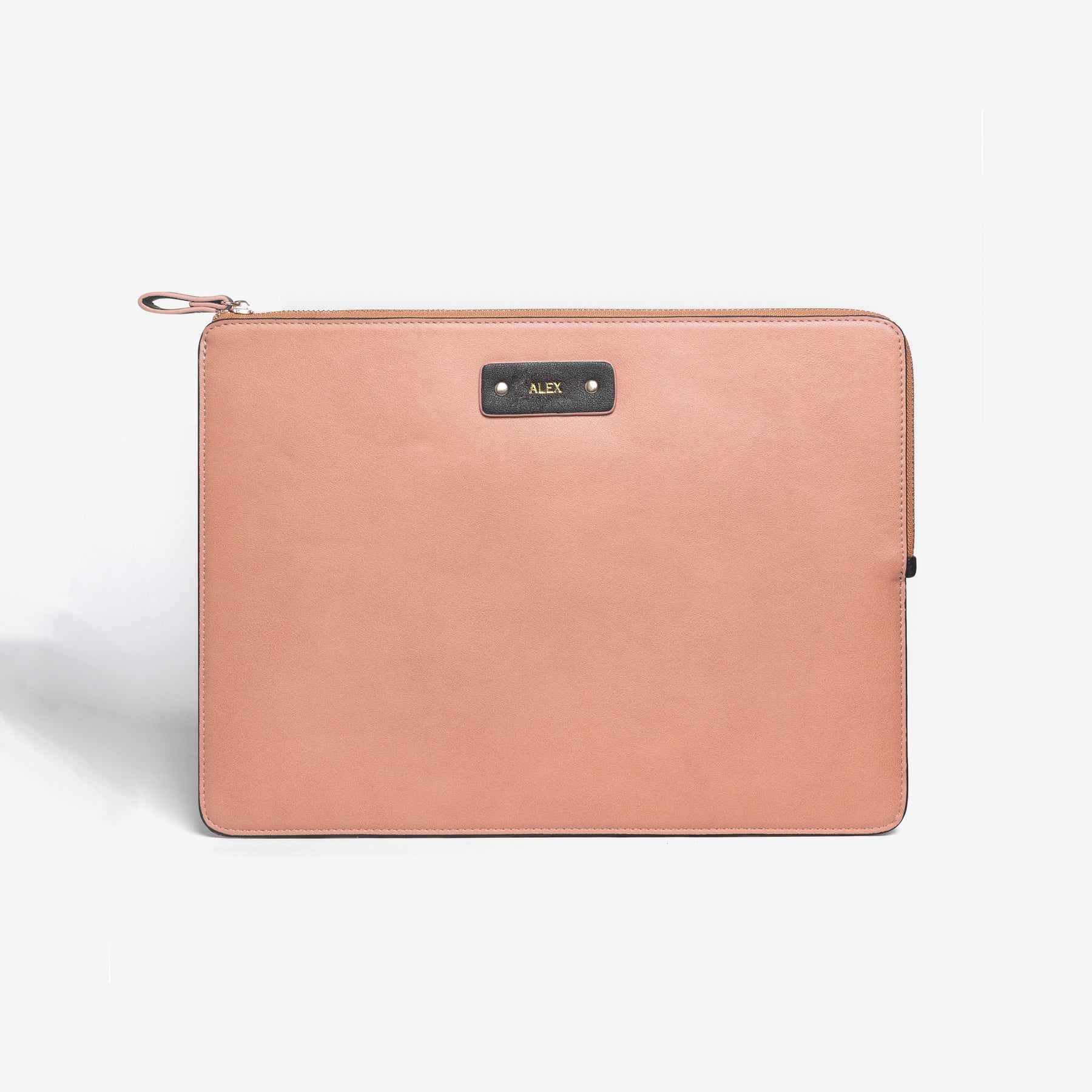 Personalized Vegan Leather iPad Sleeve - Blush
