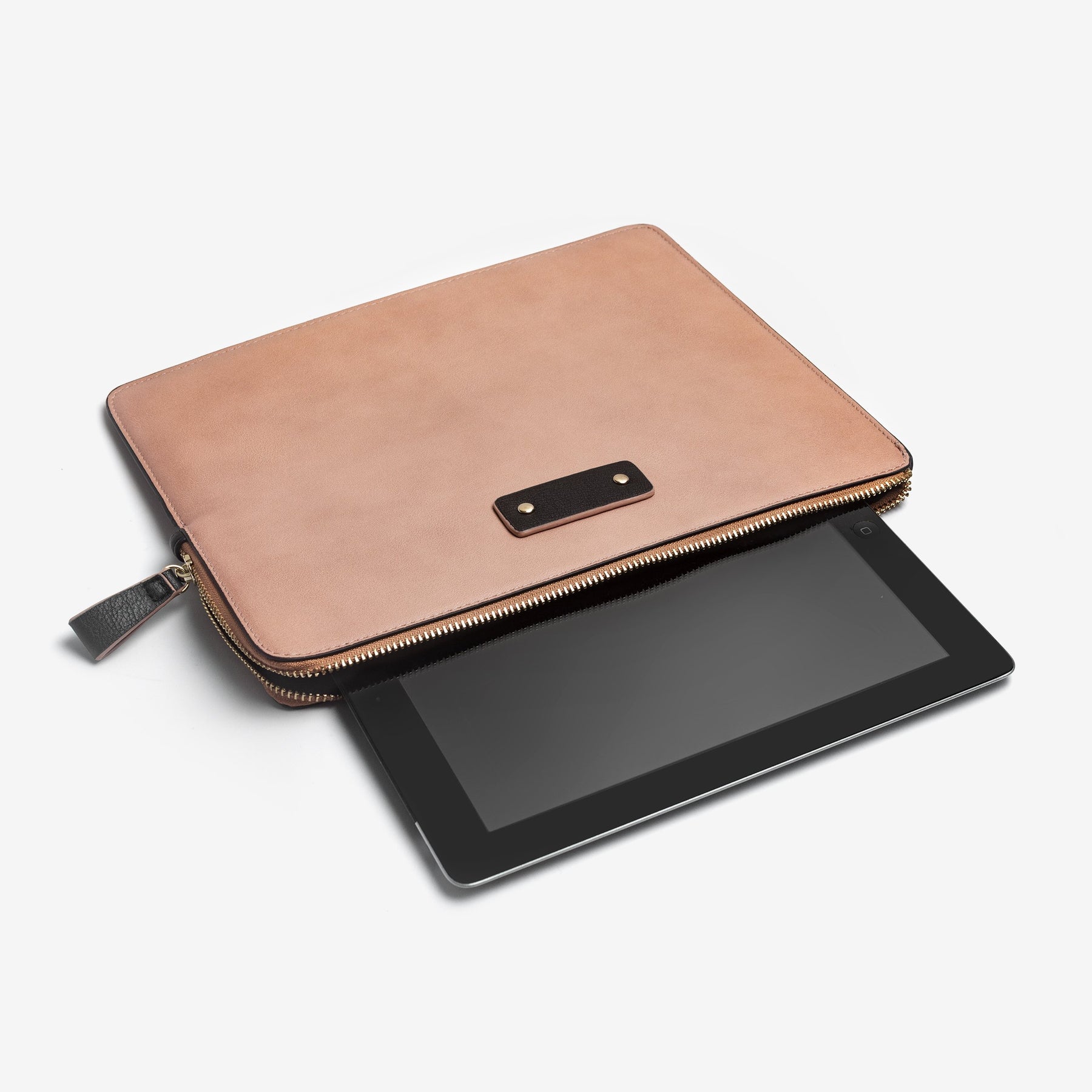 Personalized Vegan Leather iPad Sleeve - Blush