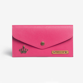 The Messy Corner Womens Wallet Personalized Women's Wallet - Pink