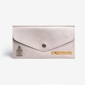 The Messy Corner Womens Wallet Personalized Women's Wallet - Rose Gold