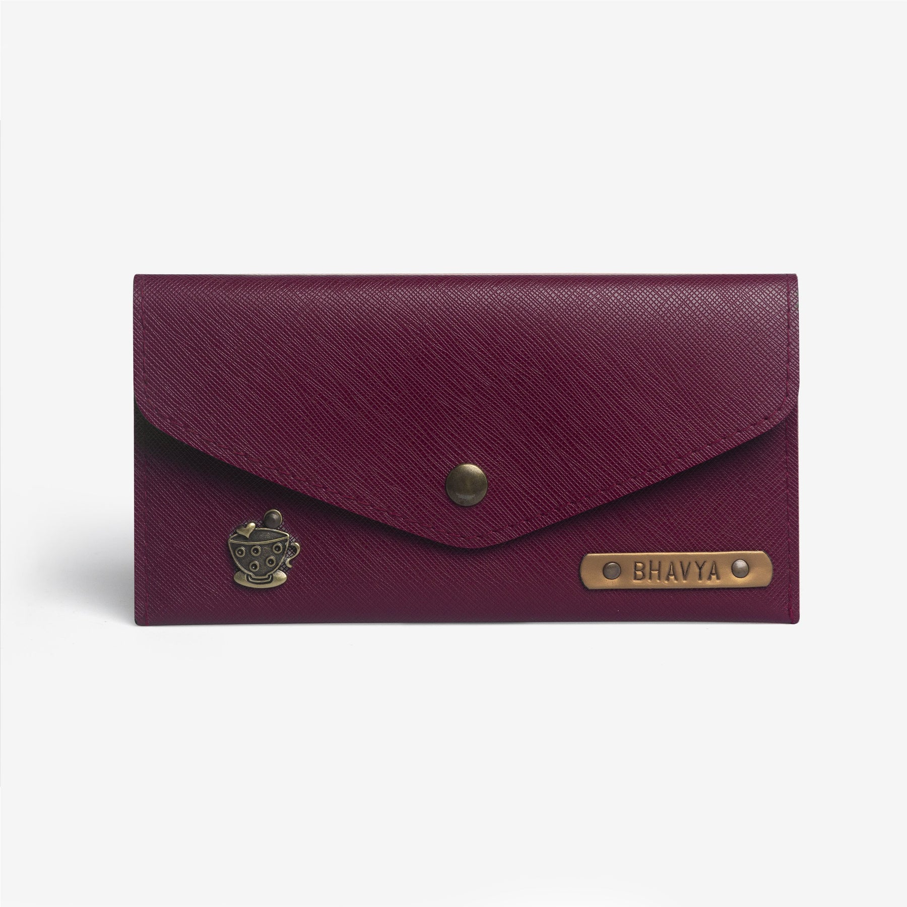 The Messy Corner Womens Wallet Personalized Women's Wallet - Wine