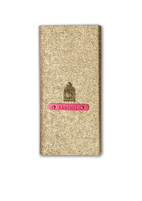 The Messy Corner OPTIONS_HIDDEN_PRODUCT Rose Gold Glitter Travel Wallet - Color Selected
