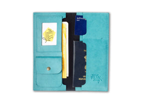 The Messy Corner OPTIONS_HIDDEN_PRODUCT Light Blue Travel Wallet - Color Selected